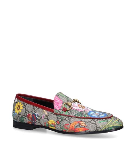 gucci loafer floral|Gucci fur loafers women's.